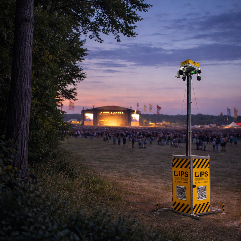 Kameraturm im Einsatz auf einer Veranstaltung